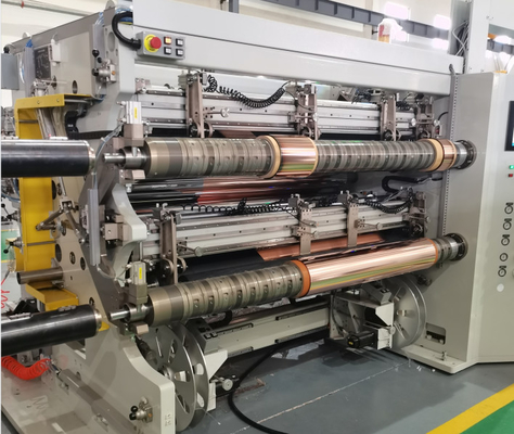 Colorful Touch Screen Slitting Rewinder Machine PET+Cu OPP+Cu