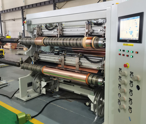 Min. Substrate Thickness 3μm PET+Cu, OPP+Cu, PET+Al Slitting Rewinder Machine